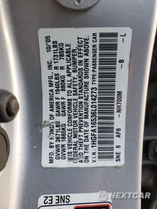 Zdjęcie 14 z 14 samochodu: 2006 HONDA CIVIC LX VIN:1HGFA16536L014273 - miniatura