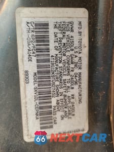 Zdjęcie 14 z 14 samochodu: 1996 TOYOTA CAMRY DX VIN:4T1BG12K9TU927452 - miniatura