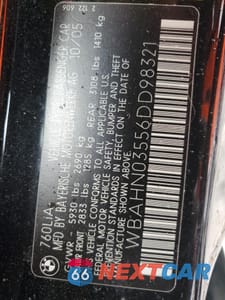 Zdjęcie 12 z 12 samochodu: 2006 BMW 760 LI VIN:WBAHN03556DD98321 - miniatura