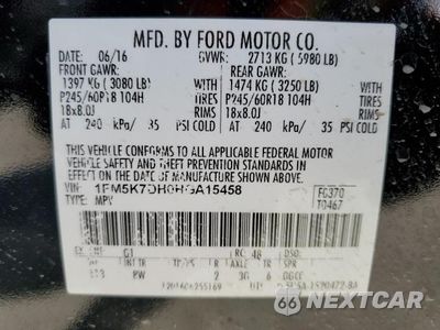 Zdjęcie 13 z 13 samochodu: 2017 FORD EXPLORER XLT VIN:1FM5K7DH0HGA15458 - miniatura