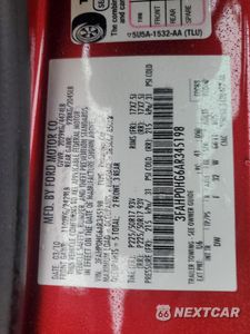 Zdjęcie 14 z 14 samochodu: 2010 FORD FUSION SE VIN:3FAHP0HG6AR345198 - miniatura