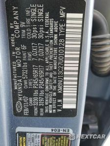 Zdjęcie 13 z 13 samochodu: 2007 HYUNDAI VERACRUZ GLS VIN:KM8NU13C27U010128 - miniatura