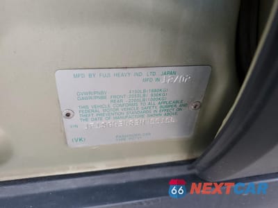 Zdjęcie 14 z 14 samochodu: 2003 SUBARU FORESTER 2.5X VIN:JF1SG63683H755156 - miniatura