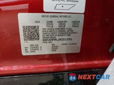 Zdjęcie 15 z 15 samochodu: 2024 ACURA ZDX TYPE-S VIN:4W5XHPRL2RZ513761 - miniatura