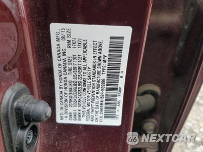 Zdjęcie 13 z 13 samochodu: 2015 HONDA CR-V EX VIN:2HKRM4H59FH692886 - miniatura