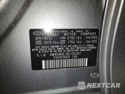 Zdjęcie 13 z 13 samochodu: 2011 HYUNDAI ELANTRA GLS VIN:KMHDH4AE1BU156387 - miniatura