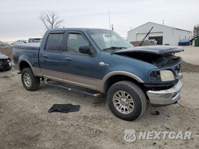 Czwarte zdjęcie samochodu z boku: 2001 FORD F150 SUPERCREW VIN:1FTRW08L01KA44087 - miniatura