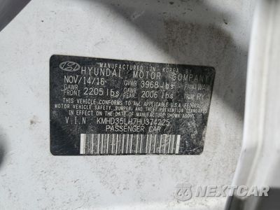 Zdjęcie 14 z 15 samochodu: 2017 HYUNDAI ELANTRA GT VIN:KMHD35LH7HU374225 - miniatura