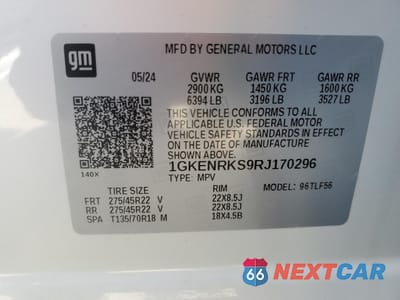 Zdjęcie 13 z 14 samochodu: 2024 GMC ACADIA DENALI VIN:1GKENRKS9RJ170296 - miniatura