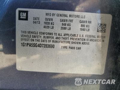 Zdjęcie 15 z 15 samochodu: 2013 CHEVROLET CRUZE LS VIN:1G1PA5SG4D7283690 - miniatura