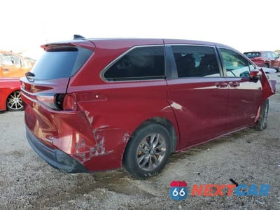 Trzecie zdjęcie samochodu z tyłu: 2021 TOYOTA SIENNA LE VIN:5TDKRKEC4MS044079 - miniatura