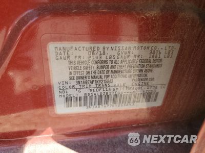 Zdjęcie 12 z 13 samochodu: 2019 NISSAN SENTRA S VIN:3N1AB7AP7KY215843 - miniatura