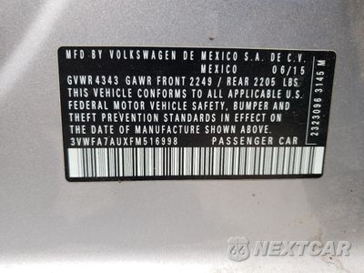 Zdjęcie 13 z 13 samochodu: 2015 VOLKSWAGEN GOLF SPORTWAGEN TDI S VIN:3VWFA7AUXFM516998 - miniatura