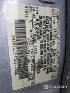 Zdjęcie 12 z 12 samochodu: 2012 NISSAN VERSA S VIN:3N1BC1CP5CK240952 - miniatura