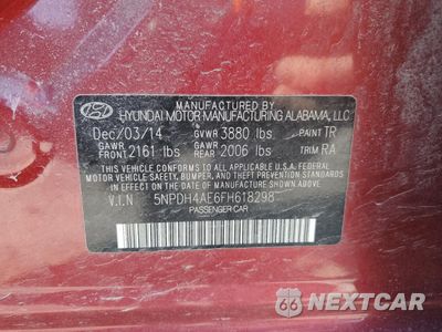 Zdjęcie 12 z 12 samochodu: 2015 HYUNDAI ELANTRA SE VIN:5NPDH4AE6FH618298 - miniatura