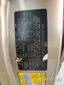 Zdjęcie 14 z 14 samochodu: 2007 HYUNDAI ENTOURAGE GLS VIN:KNDMC233076028706 - miniatura