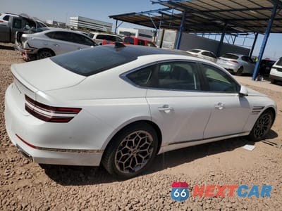 Trzecie zdjęcie samochodu z tyłu: 2021 GENESIS G80 BASE VIN:KMTGB4SC5MU073596 - miniatura