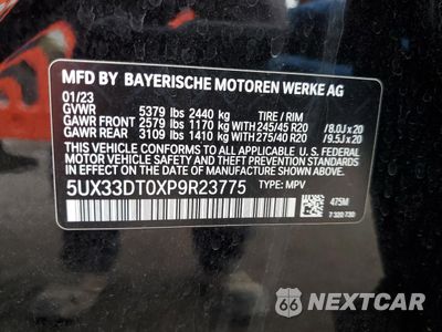 Zdjęcie 13 z 13 samochodu: 2023 BMW X4 XDRIVE30I VIN:5UX33DT0XP9R23775 - miniatura