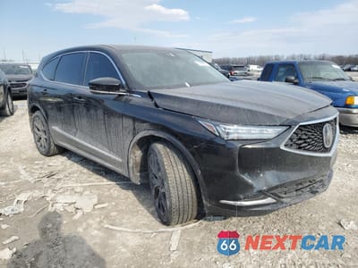 Czwarte zdjęcie samochodu z boku: 2022 ACURA MDX TECHNOLOGY VIN:5J8YE1H43NL027444 - miniatura