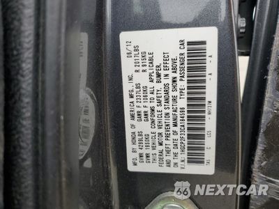 Zdjęcie 13 z 13 samochodu: 2012 HONDA ACCORD LX VIN:1HGCP2F33CA184596 - miniatura