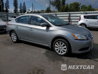 Czwarte zdjęcie samochodu z boku: 2014 NISSAN SENTRA S VIN:3N1AB7AP8EL635418 - miniatura