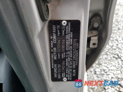 Zdjęcie 14 z 14 samochodu: 1999 HYUNDAI ACCENT GL VIN:KMHVF24N2XU570019 - miniatura