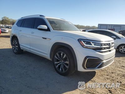 Czwarte zdjęcie samochodu z boku: 2021 VOLKSWAGEN ATLAS SEL PREMIUM R-LINE VIN:1V2FR2CA6MC510307 - miniatura