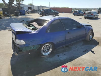 Trzecie zdjęcie samochodu z tyłu: 1993 HONDA CIVIC EX VIN:1HGEJ1156PL050379 - miniatura