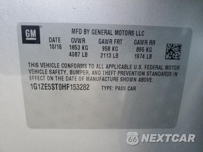 Zdjęcie 14 z 15 samochodu: 2017 CHEVROLET MALIBU LT VIN:1G1ZE5ST0HF153282 - miniatura
