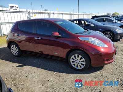Czwarte zdjęcie samochodu z boku: 2016 NISSAN LEAF S VIN:1N4AZ0CP6GC307061 - miniatura