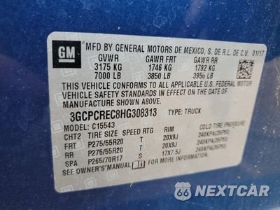 Zdjęcie 13 z 13 samochodu: 2017 CHEVROLET SILVERADO C1500 LT VIN:3GCPCREC8HG308313 - miniatura