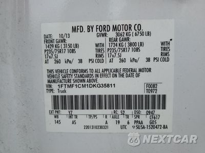 Zdjęcie 13 z 13 samochodu: 2013 FORD F150 VIN:1FTMF1CM1DKG35811 - miniatura