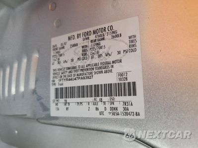 Zdjęcie 12 z 12 samochodu: 2007 FORD RANGER SUPER CAB VIN:1FTYR44U47PA93927 - miniatura