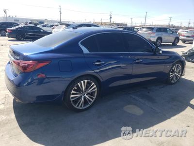 Trzecie zdjęcie samochodu z tyłu: 2019 INFINITI Q50 LUXE VIN:JN1EV7APXKM515534 - miniatura