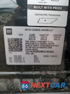 Zdjęcie 14 z 15 samochodu: 2024 CADILLAC XT6 SPORT VIN:1GYKPGRS9RZ745382 - miniatura