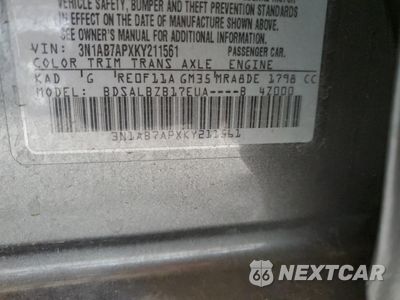 Zdjęcie 12 z 13 samochodu: 2019 NISSAN SENTRA S VIN:3N1AB7APXKY211561 - miniatura