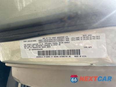 Zdjęcie 10 z 10 samochodu: 2005 SUBARU OUTBACK OUTBACK H6 R LL BEAN VIN:4S4BP86C054342967 - miniatura