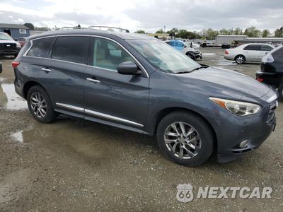 Czwarte zdjęcie samochodu z boku: 2013 INFINITI JX35 VIN:5N1AL0MM4DC315926 - miniatura