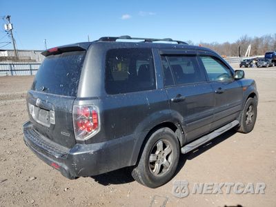Trzecie zdjęcie samochodu z tyłu: 2007 HONDA PILOT EXL VIN:2HKYF18687H514689 - miniatura