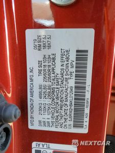 Zdjęcie 16 z 16 samochodu: 2019 HONDA CR-V EXL VIN:5J6RW2H84KL012949 - miniatura