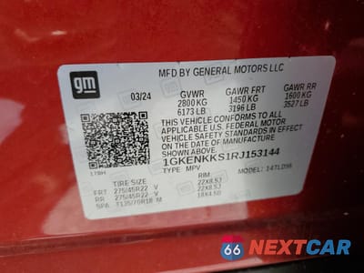 Zdjęcie 15 z 16 samochodu: 2024 GMC ACADIA UPLEVEL VIN:1GKENKKS1RJ153144 - miniatura