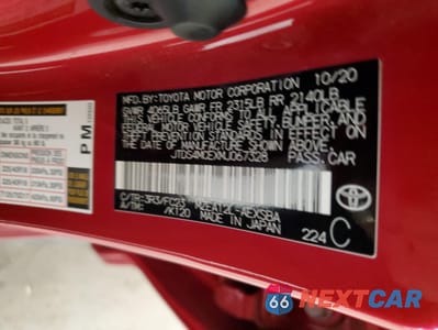 Zdjęcie 12 z 13 samochodu: 2021 TOYOTA COROLLA SE VIN:JTDS4MCEXMJ067328 - miniatura