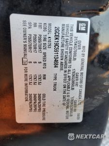Zdjęcie 15 z 15 samochodu: 2009 CHEVROLET SILVERADO K1500 VIN:2GCEK19C591134684 - miniatura
