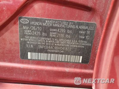 Zdjęcie 12 z 12 samochodu: 2011 HYUNDAI SONATA GLS VIN:5NPEB4AC9BH041832 - miniatura