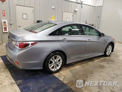 Trzecie zdjęcie samochodu z tyłu: 2014 HYUNDAI SONATA HYBRID VIN:KMHEC4A48EA114136 - miniatura