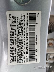 Zdjęcie 13 z 13 samochodu: 2006 HONDA CIVIC LX VIN:1HGFA16536L043546 - miniatura