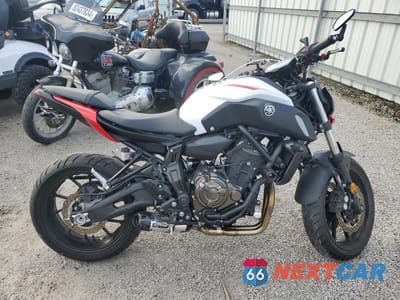 2018 YAMAHA MT07 JYARM27EXJA002287 - główne zdjęcie licytacji z USA - miniatura