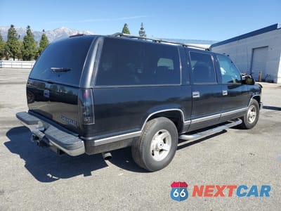 Trzecie zdjęcie samochodu z tyłu: 1999 CHEVROLET SUBURBAN C1500 VIN:3GNEC16R9XG198986 - miniatura