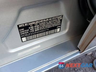 Zdjęcie 12 z 12 samochodu: 2004 MERCEDES-BENZ E 320 VIN:WDBUF65J94A486276 - miniatura