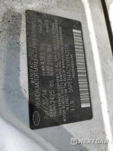Zdjęcie 12 z 14 samochodu: 2014 HYUNDAI SONATA GLS VIN:5NPEB4AC5EH942118 - miniatura